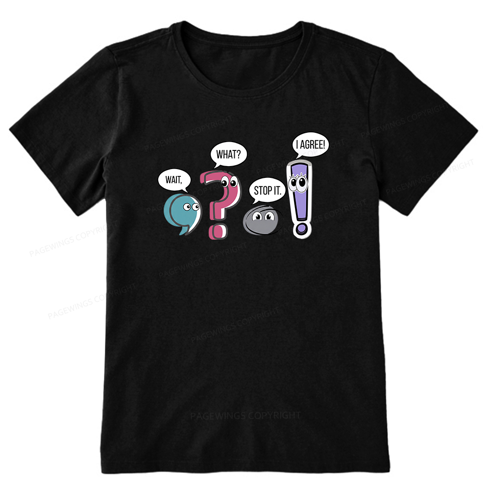 Pagewings Funny Grammar Bookish Unisex Classic T-shirt