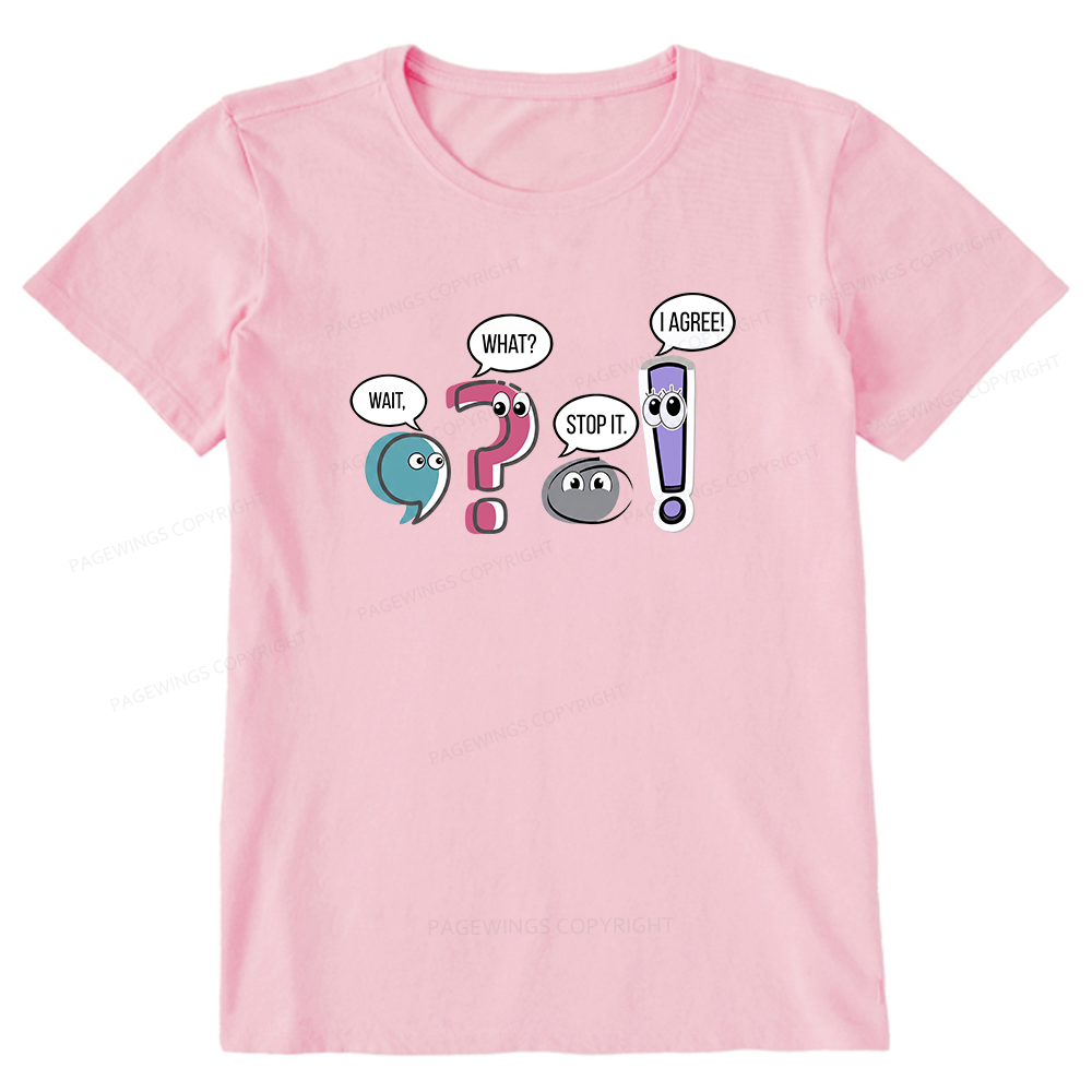 Pagewings Funny Grammar Bookish Unisex Classic T-shirt