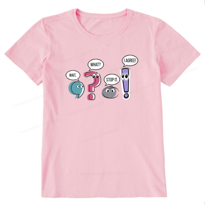 Pagewings Funny Grammar Bookish Unisex Classic T-shirt