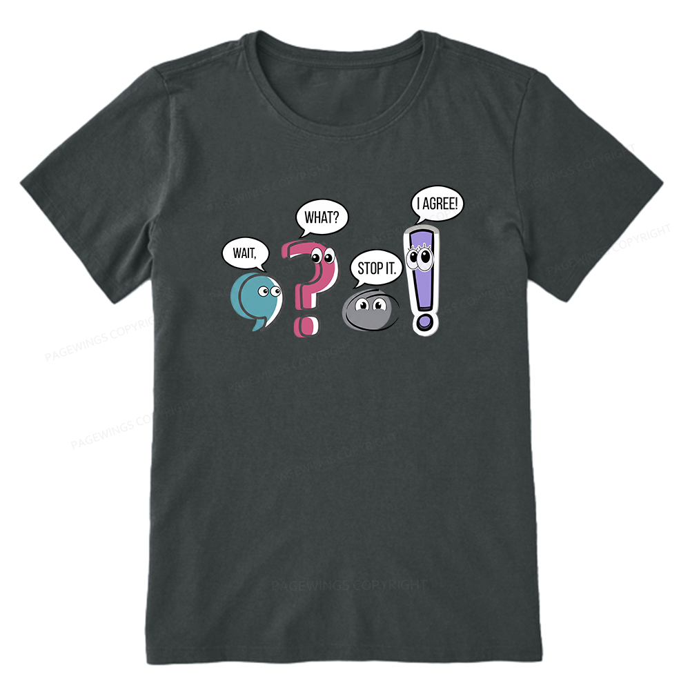 Pagewings Funny Grammar Bookish Unisex Classic T-shirt