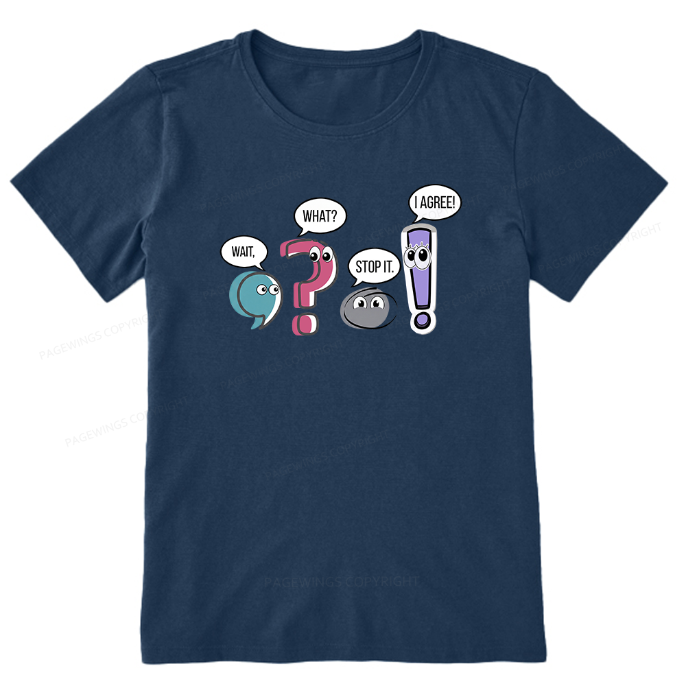 Pagewings Funny Grammar Bookish Unisex Classic T-shirt