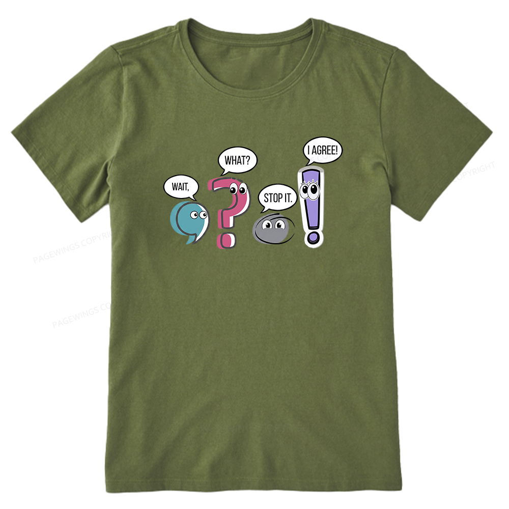 Pagewings Funny Grammar Bookish Unisex Classic T-shirt