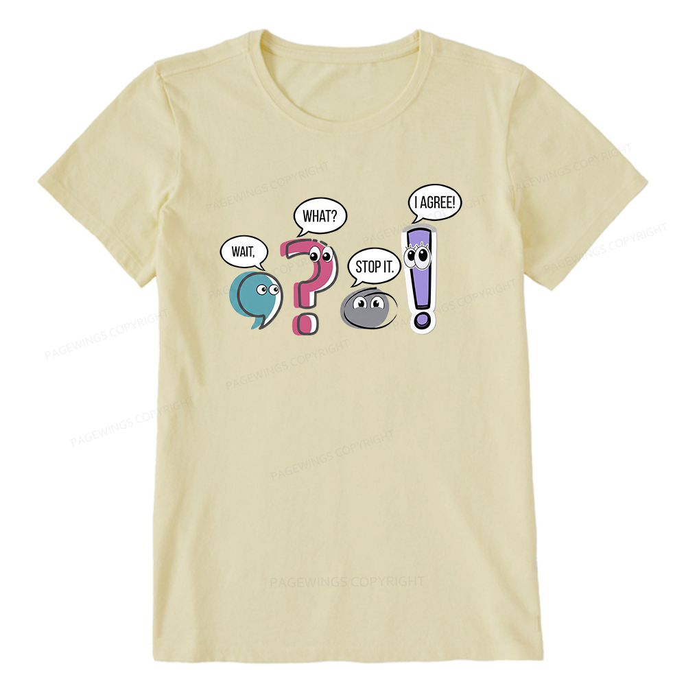 Pagewings Funny Grammar Bookish Unisex Classic T-shirt