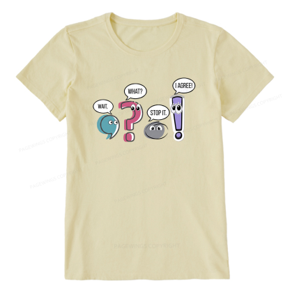 Pagewings Funny Grammar Bookish Unisex Classic T-shirt
