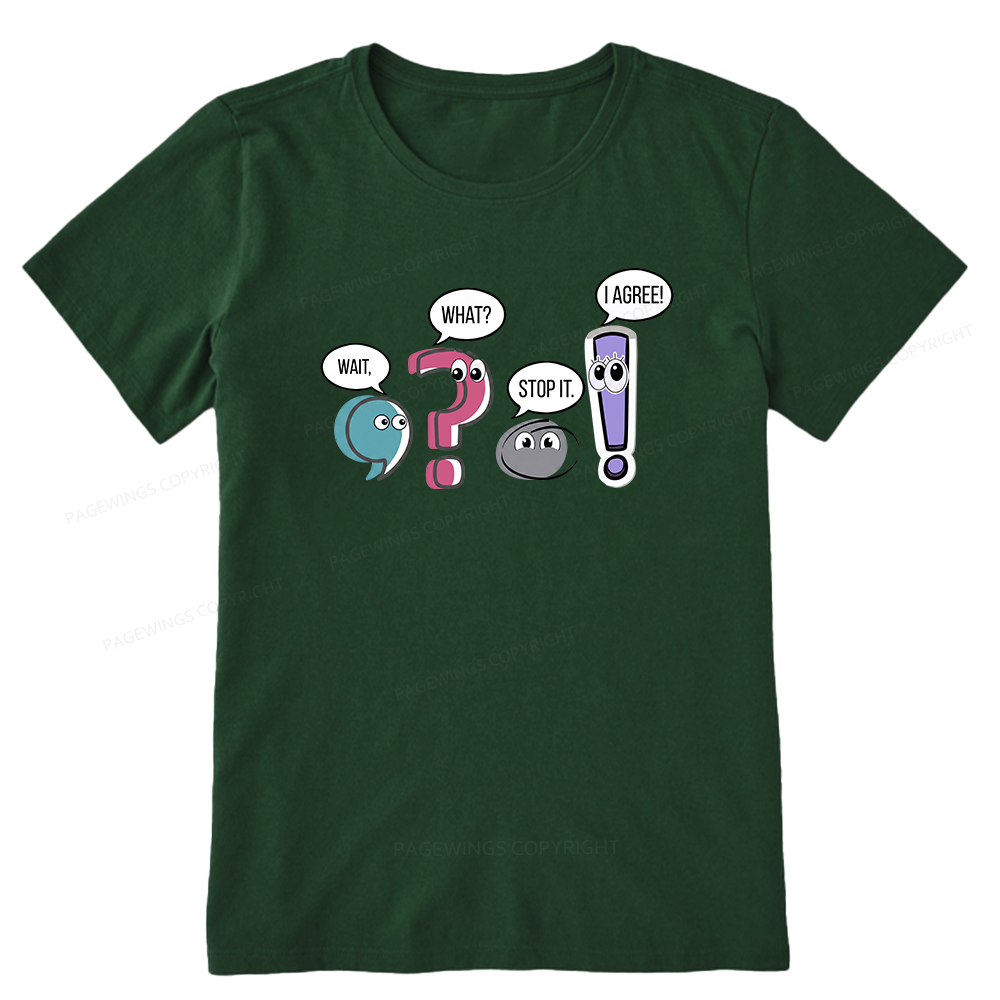 Pagewings Funny Grammar Bookish Unisex Classic T-shirt