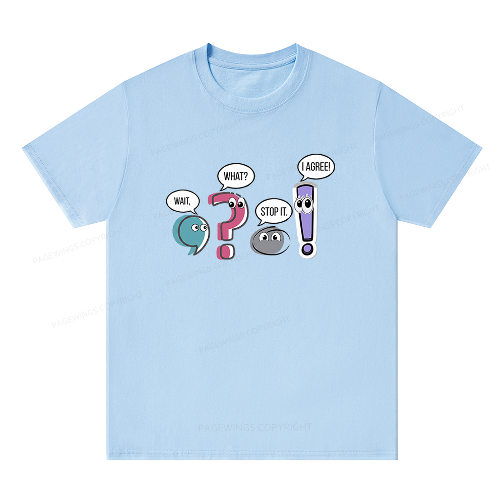 Pagewings Funny Grammar Bookish Unisex Classic T-shirt