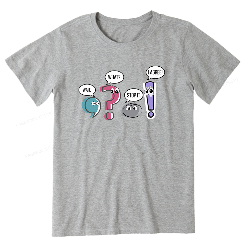 Pagewings Funny Grammar Bookish Unisex Classic T-shirt