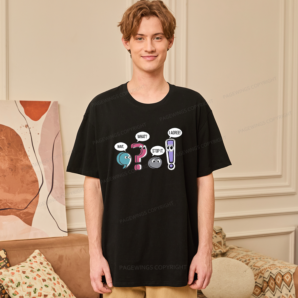 Pagewings Funny Grammar Bookish Unisex Classic T-shirt