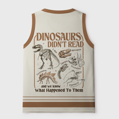 Pagewings Dinosaurs Didn't Read Unisex Mesh Tank Top
