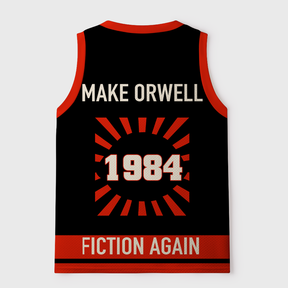 Pagewings Make Orwell Fiction Again Unisex Mesh Tank Top