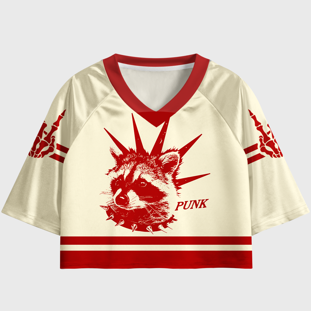 Pagewings What’s More Punk Than The Public Library Women's Cropped Jersey