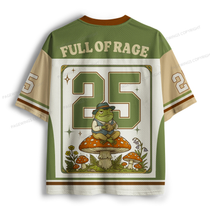 Pagewings Full of Rage and Whimsy Unisex Mesh Jersey