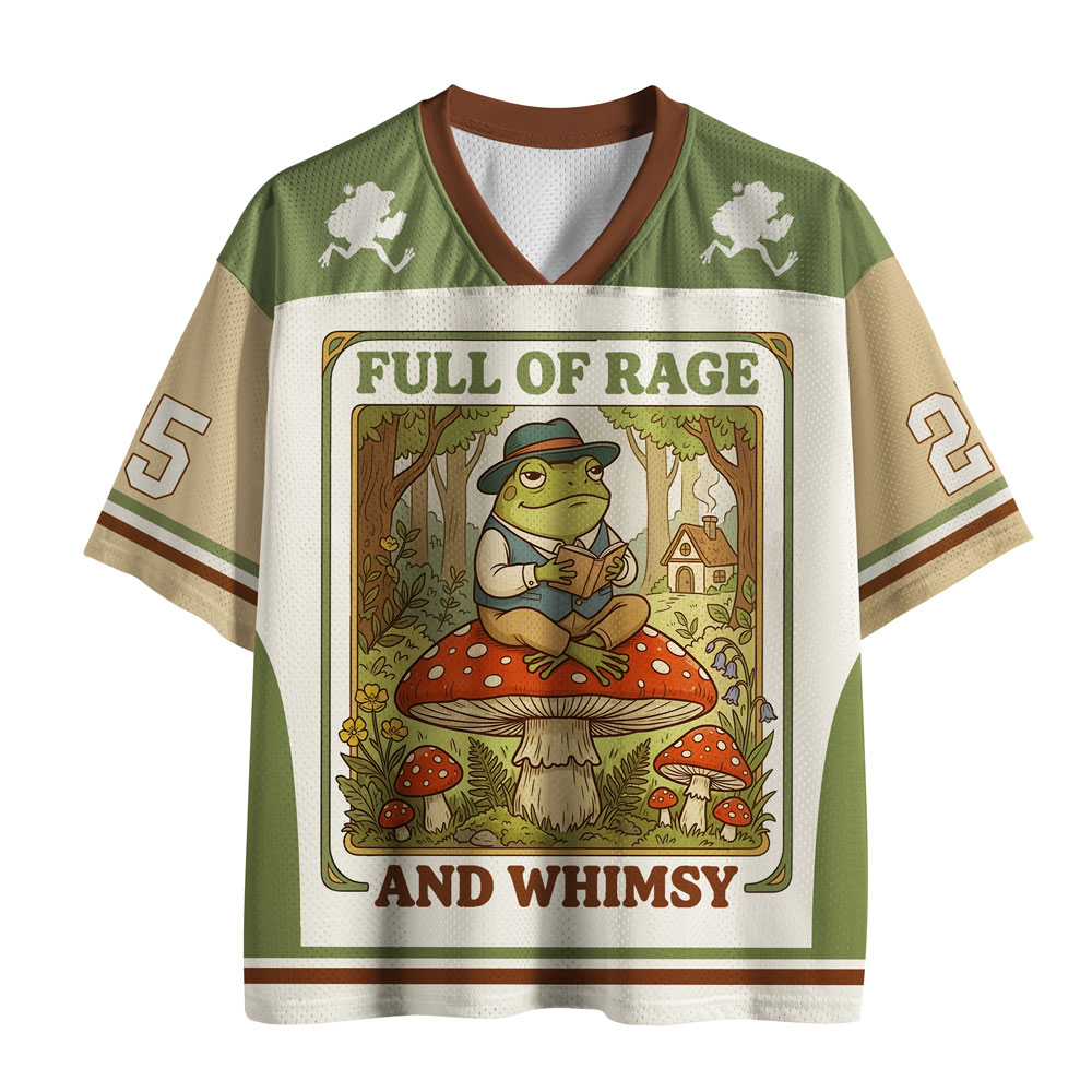 Pagewings Full of Rage and Whimsy Unisex Mesh Jersey