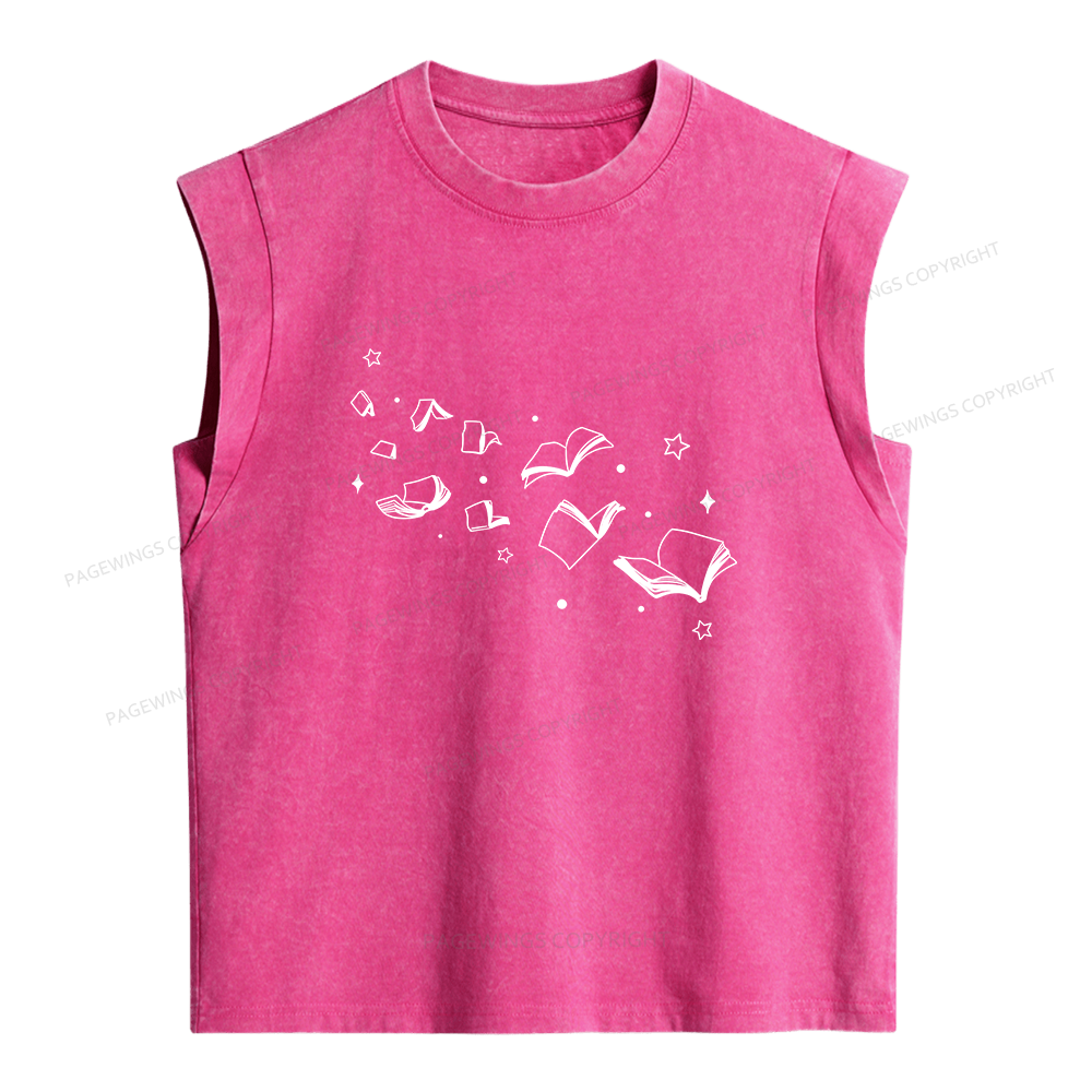 Pagewing Libraries Are For Everyone Women's Washed Tank Top