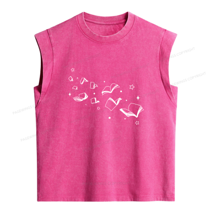 Pagewing Libraries Are For Everyone Women's Washed Tank Top