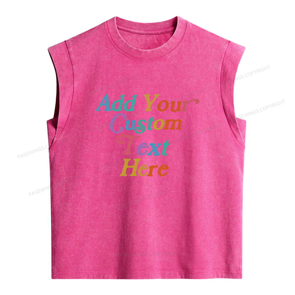 Pagewings Personalized Quotes Women's Washed Tank Top
