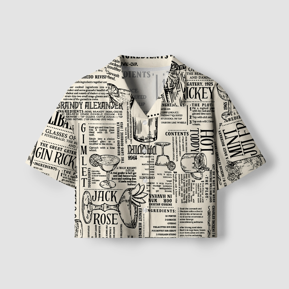 Pagewings Literature Lover Camp Collar Women's Camp Shirt