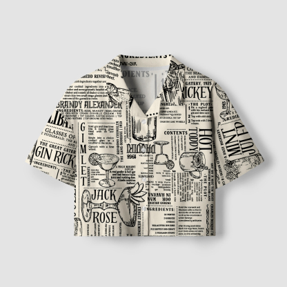 Pagewings Literature Lover Camp Collar Women's Camp Shirt