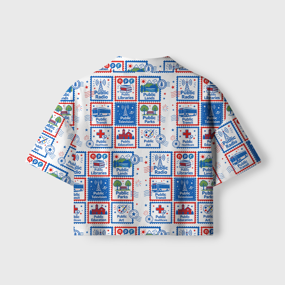 Pagewings Public Libraries Camp Collar Women's Camp Shirt