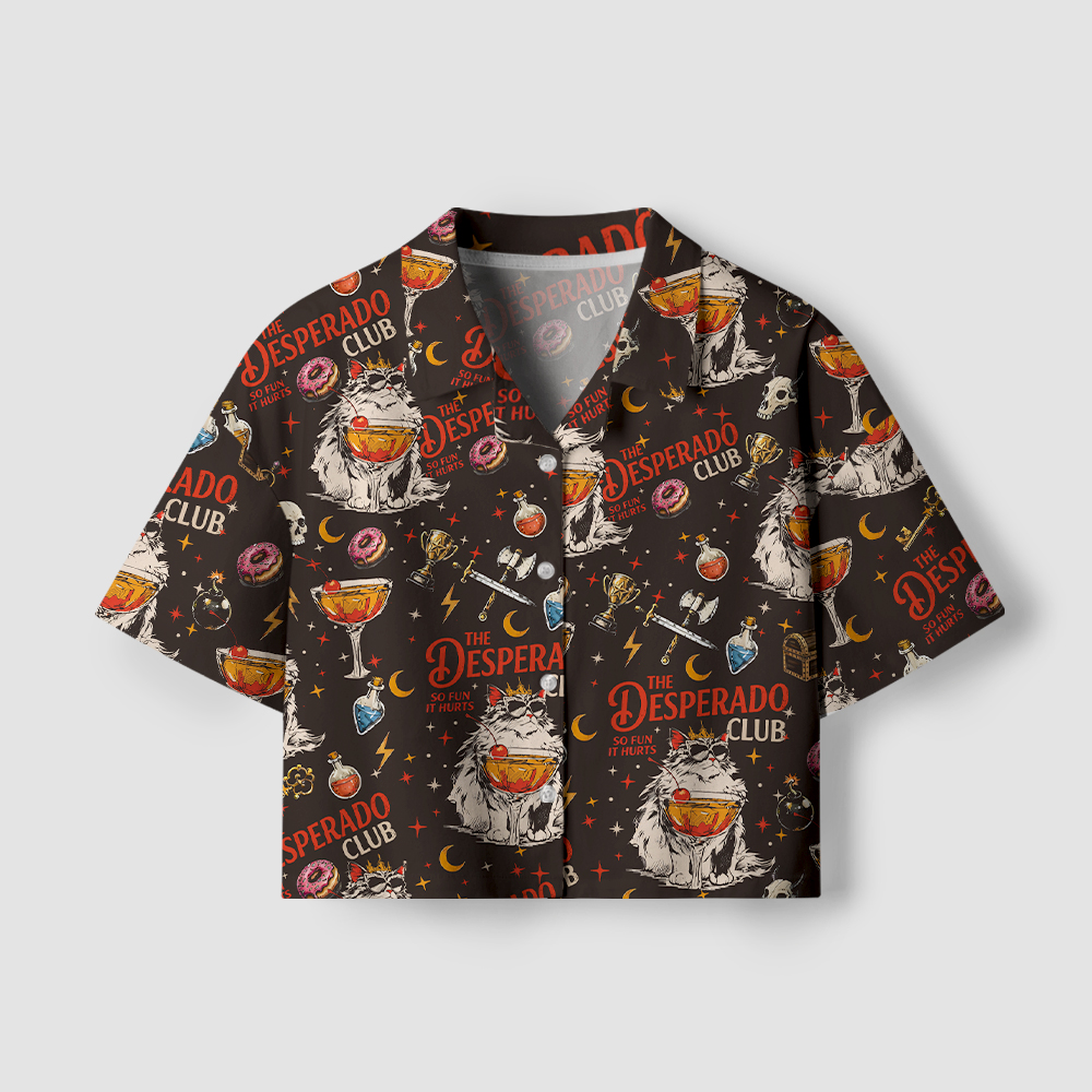 Pagewings The Desperado Club Camp Collar Women's Camp Shirt