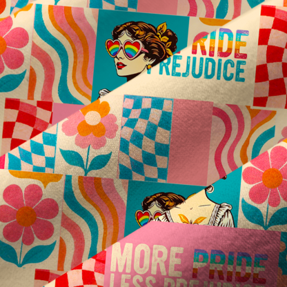 Pagewings More Pride Less Prejudice Camp Collar Women's Camp Shirt