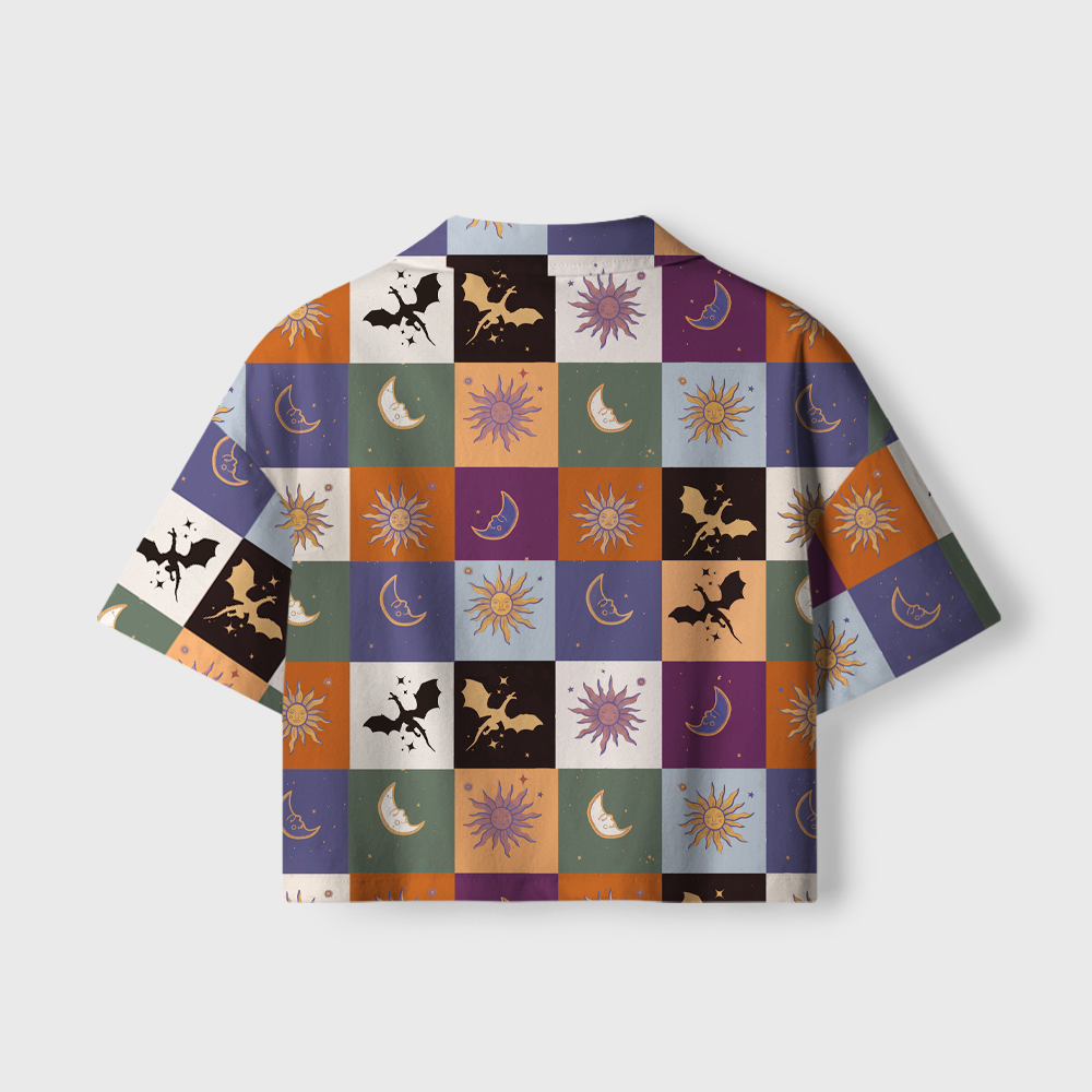 Pagewings Fantasy Lover Camp Collar Women's Camp Shirt