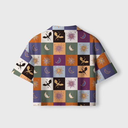 Pagewings Fantasy Lover Camp Collar Women's Camp Shirt
