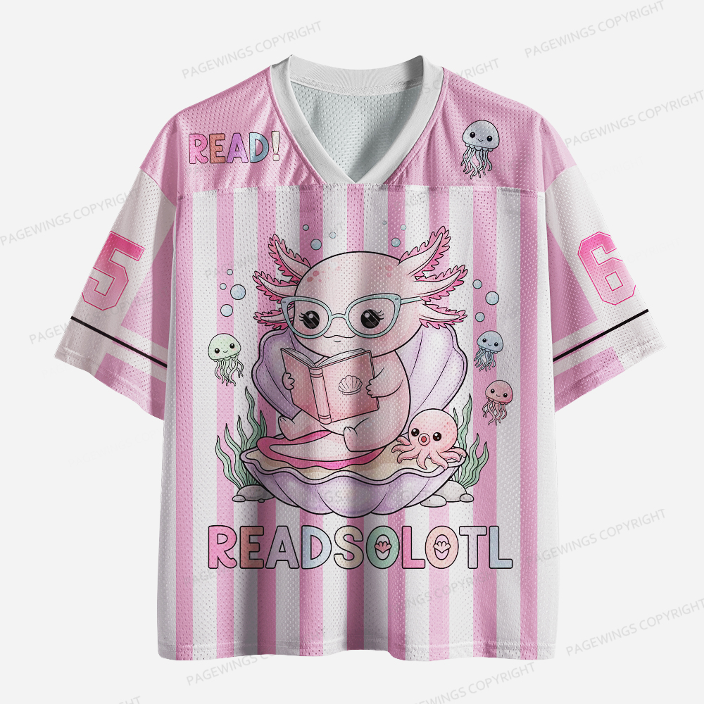Pagewings Readsolotl Unisex Mesh Jersey