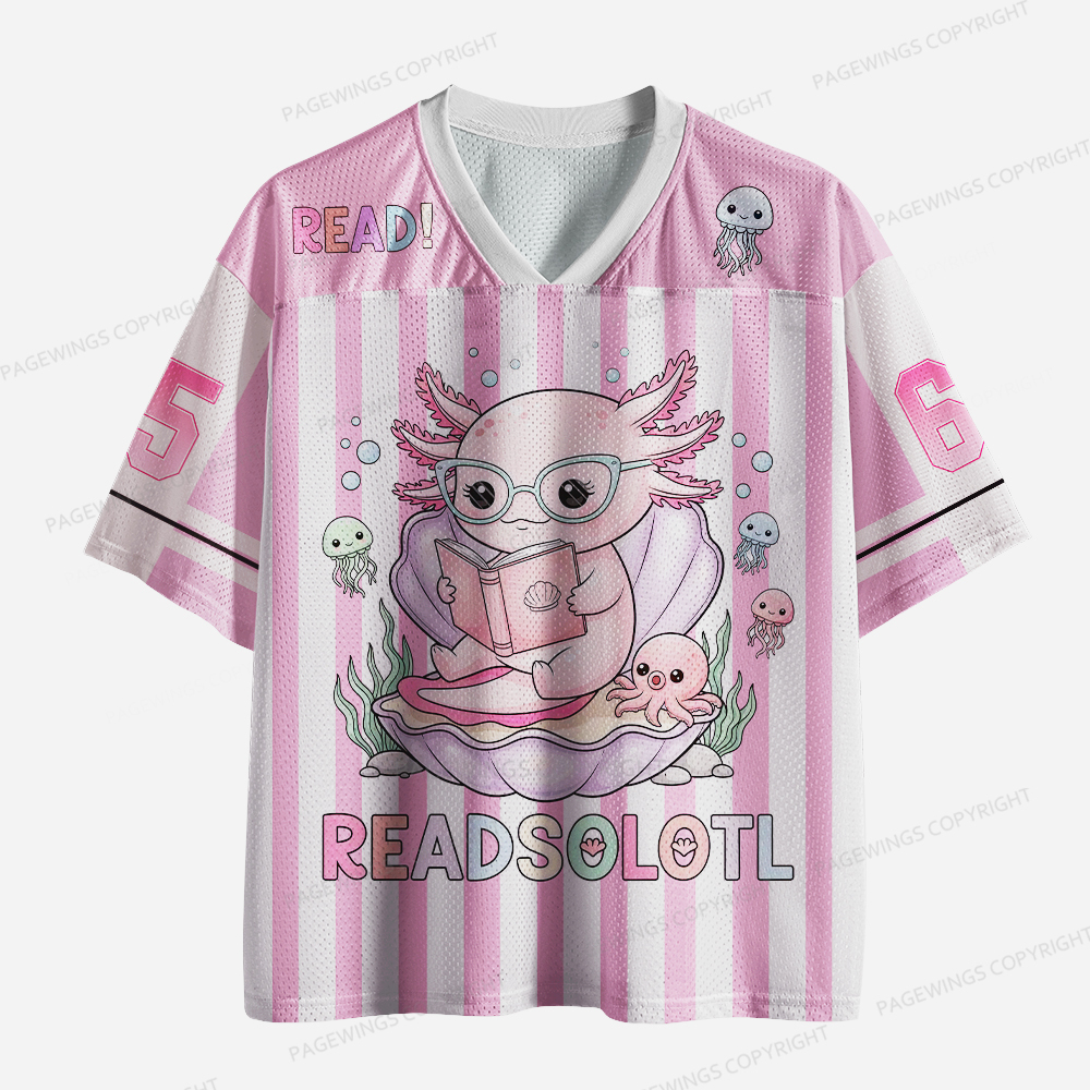 Pagewings Readsolotl Unisex Mesh Jersey