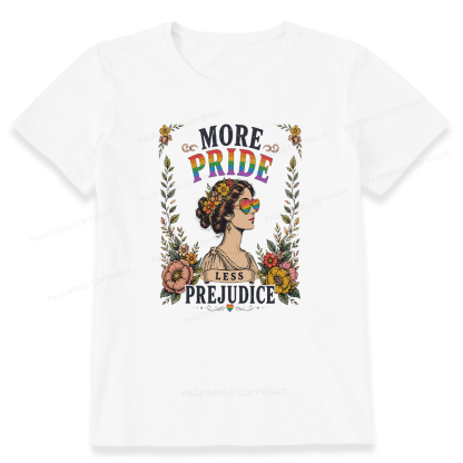 Pagewings More Pride Less Prejudice Unisex Classic T-shirt