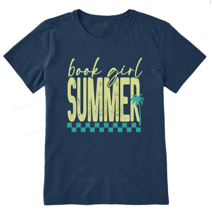 Pagewings Book Girl Summer Unisex Classic T-shirt