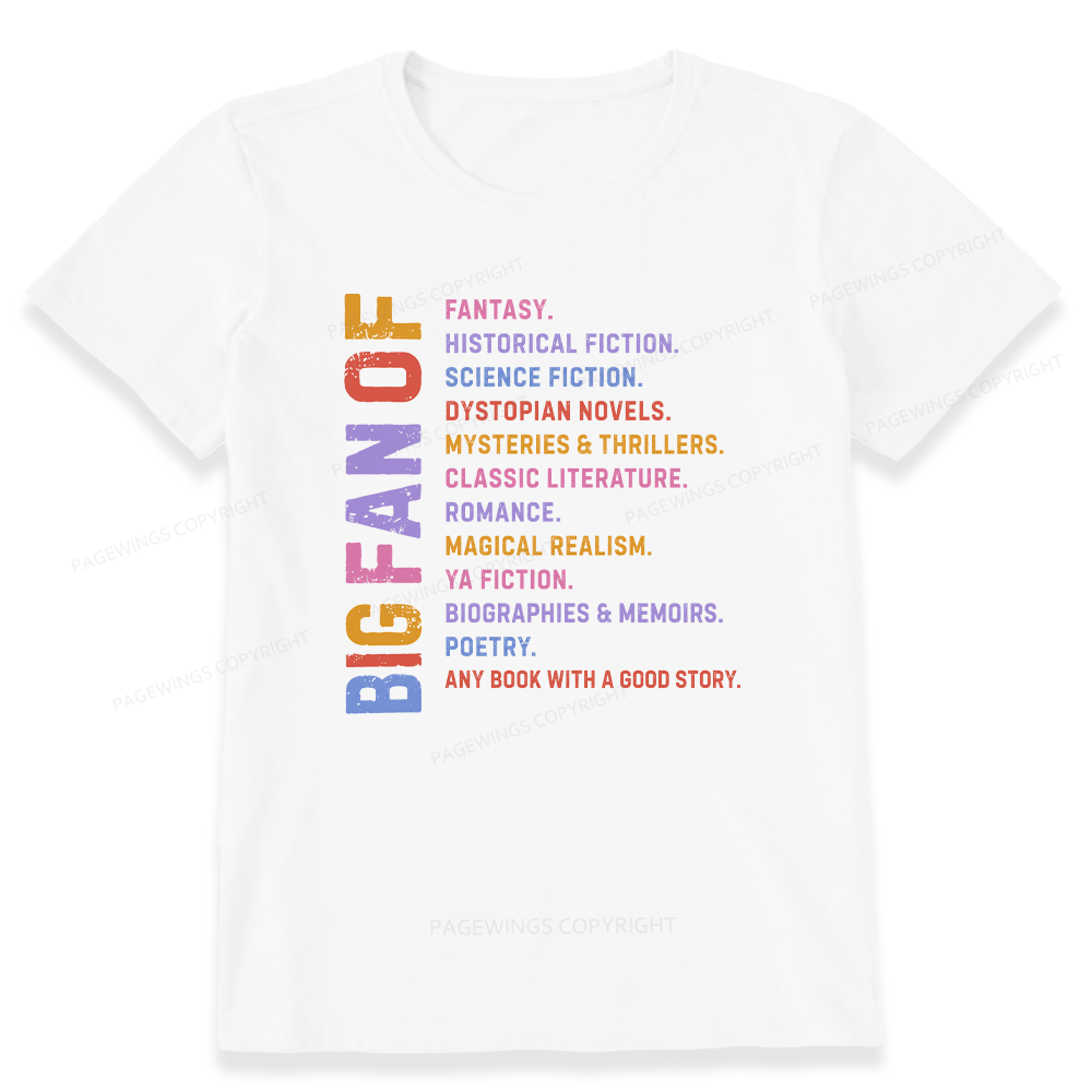 Pagewings Big Fan of Books Unisex Classic T-shirt