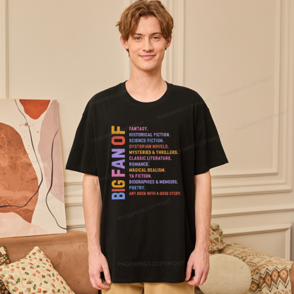 Pagewings Big Fan of Books Unisex Classic T-shirt