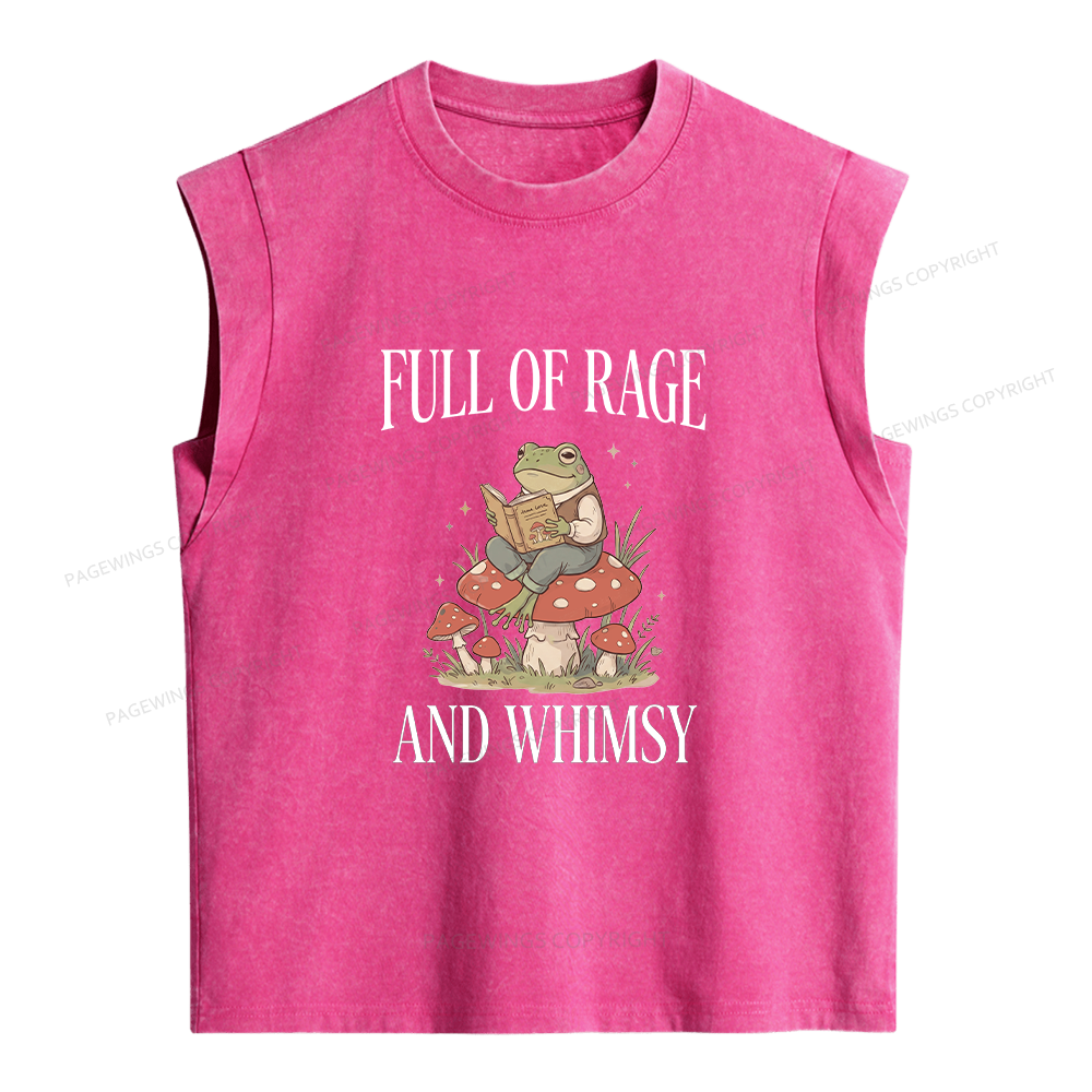 Pagewing Full of Rage and Whimsy Women's Washed Tank Top
