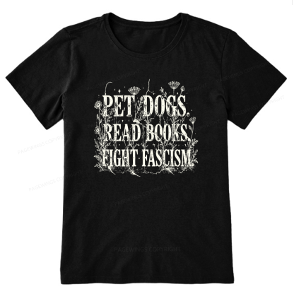 Pagewings Anti Fascism Book Lover Unisex Classic T-shirt