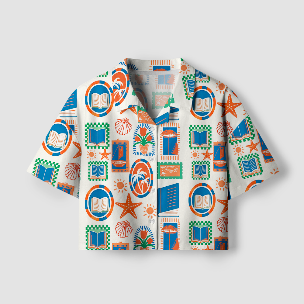 Pagewings Summer Reading Women's Camp Shirt