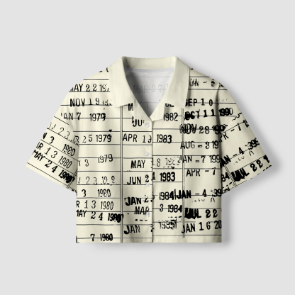 Pagewings Library Card Women's Camp Shirt