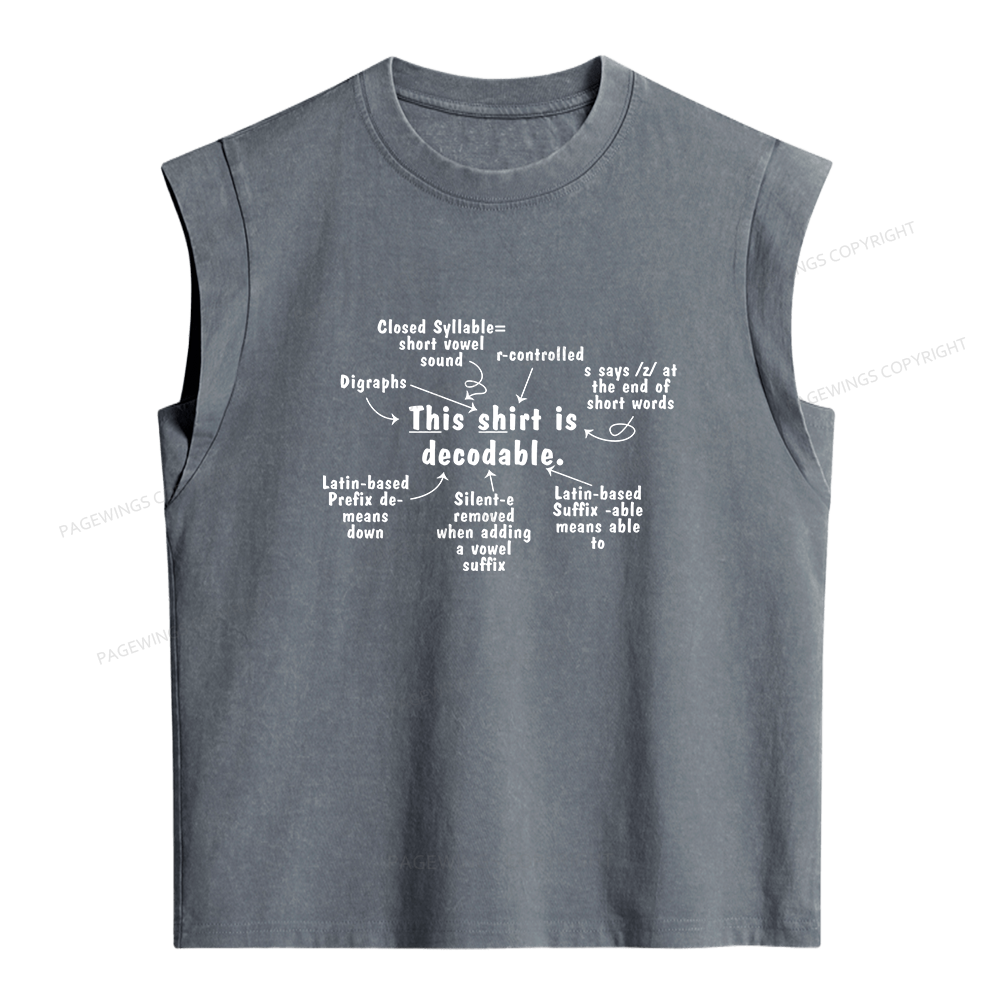 Pagewing Science of Reading Women's Washed Tank Top