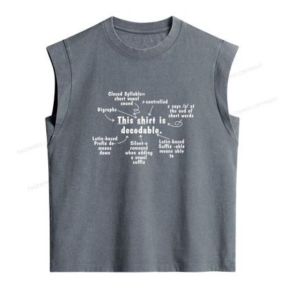 Pagewing Science of Reading Women's Washed Tank Top