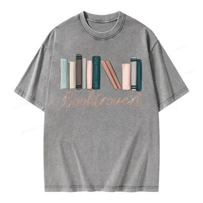 Pagewings Booktrovert Unisex Washed T-shirt