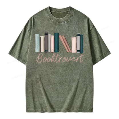 Pagewings Booktrovert Unisex Washed T-shirt