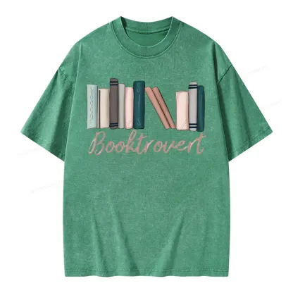 Pagewings Booktrovert Unisex Washed T-shirt