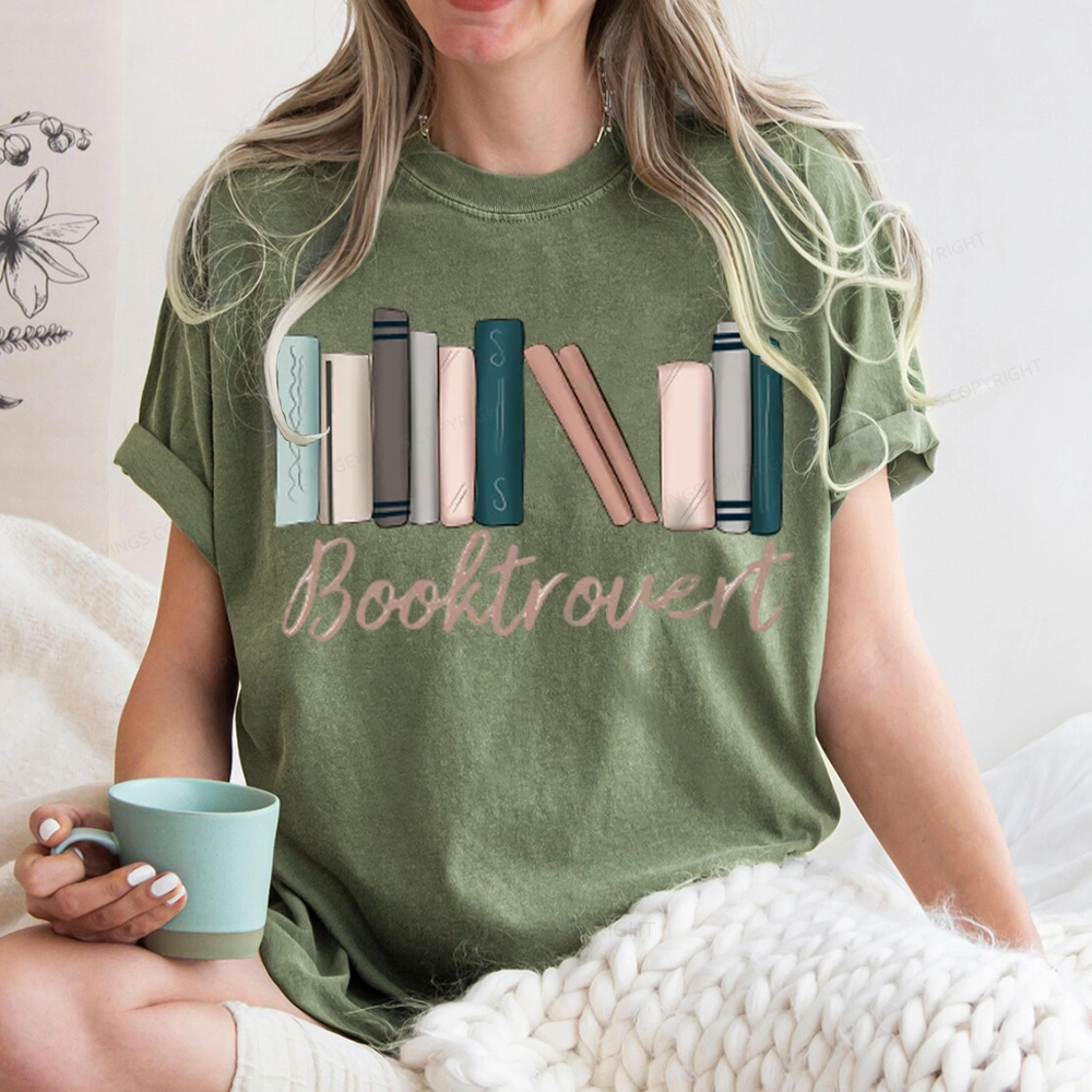 Pagewings Booktrovert Unisex Washed T-shirt