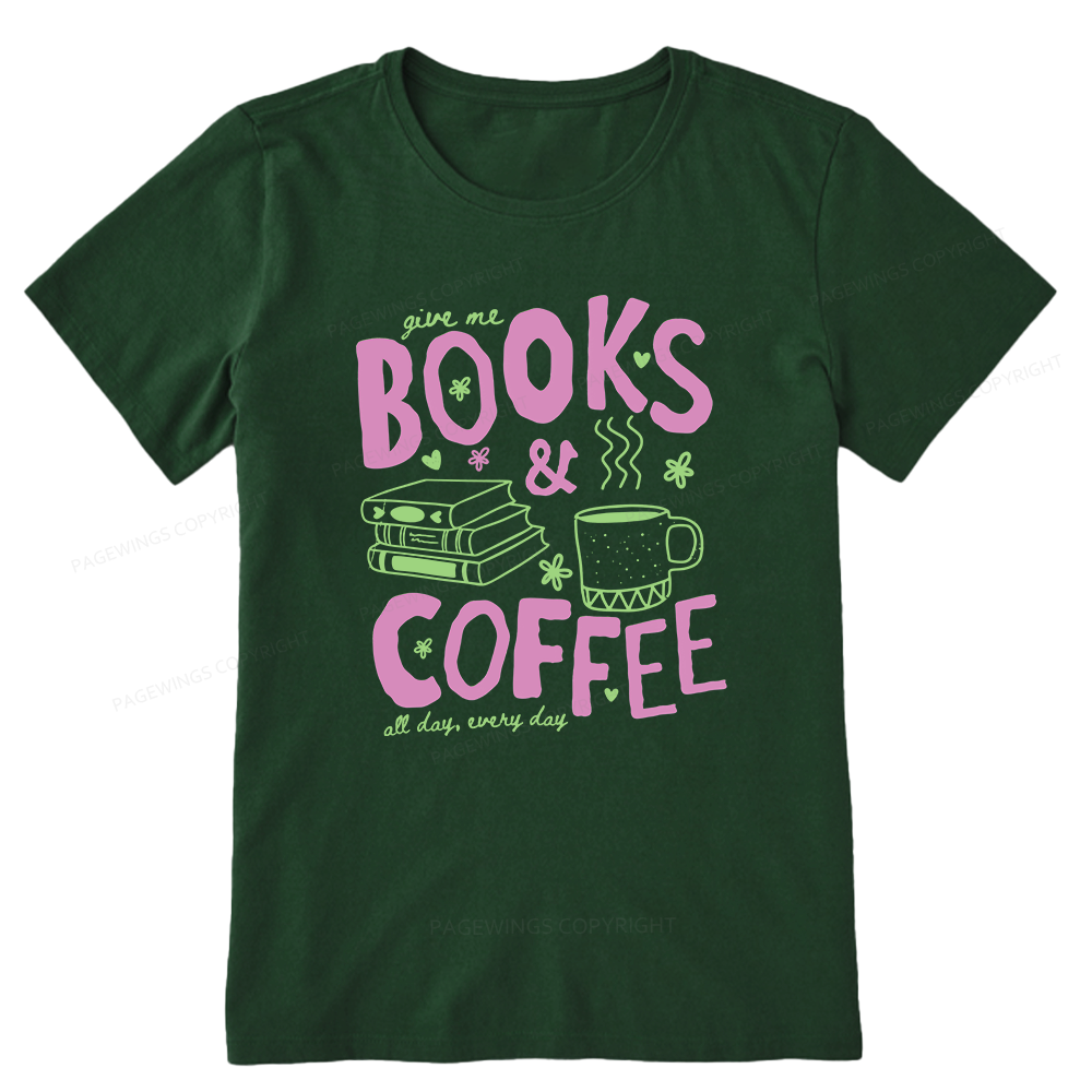 Pagewings Books and Coffee Unisex Classic T-shirt