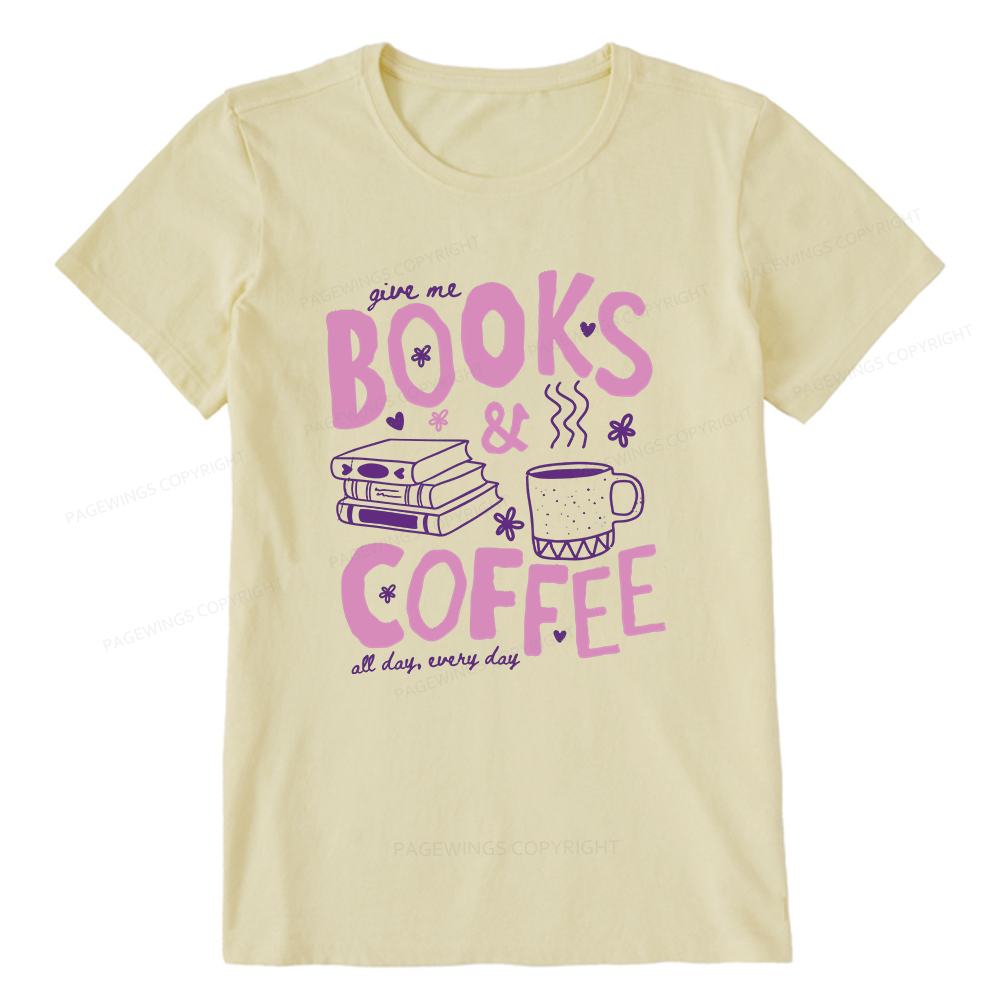 Pagewings Books and Coffee Unisex Classic T-shirt