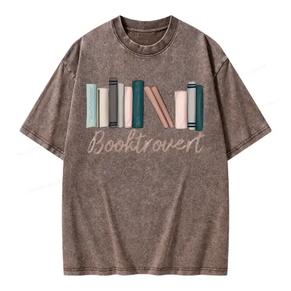 Pagewings Booktrovert Unisex Washed T-shirt