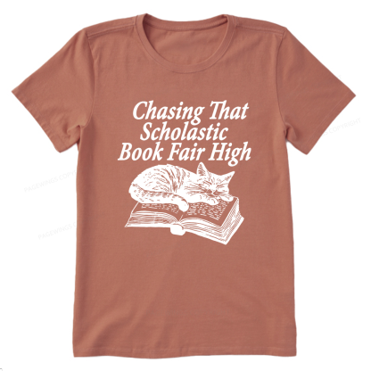 Pagewings Chasing That Scholastic Book Fair High Unisex Classic T-shirt