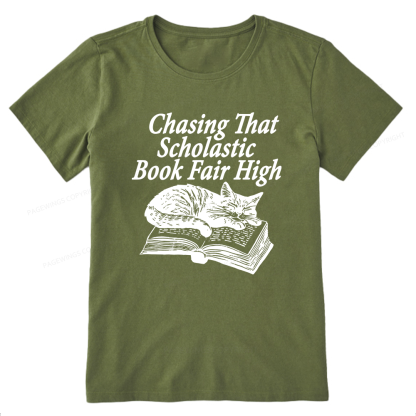 Pagewings Chasing That Scholastic Book Fair High Unisex Classic T-shirt
