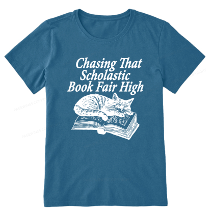 Pagewings Chasing That Scholastic Book Fair High Unisex Classic T-shirt
