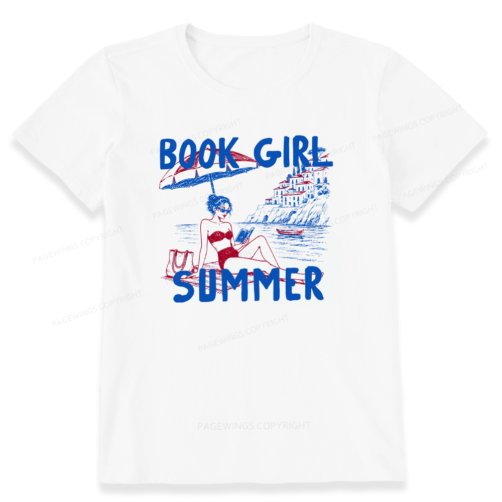 Pagewings Book Girl Summer Unisex Classic T-shirt